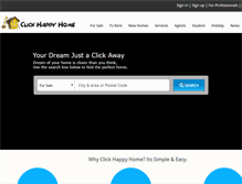 Tablet Screenshot of clickhappyhome.com